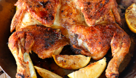 1 Pollo Asado con Arroz Rojo