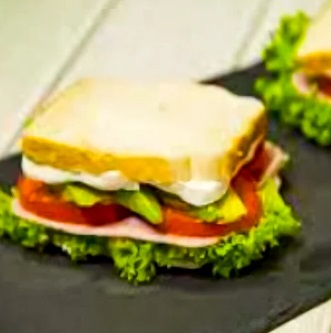 Sándwich Sencillo Pan Blanco