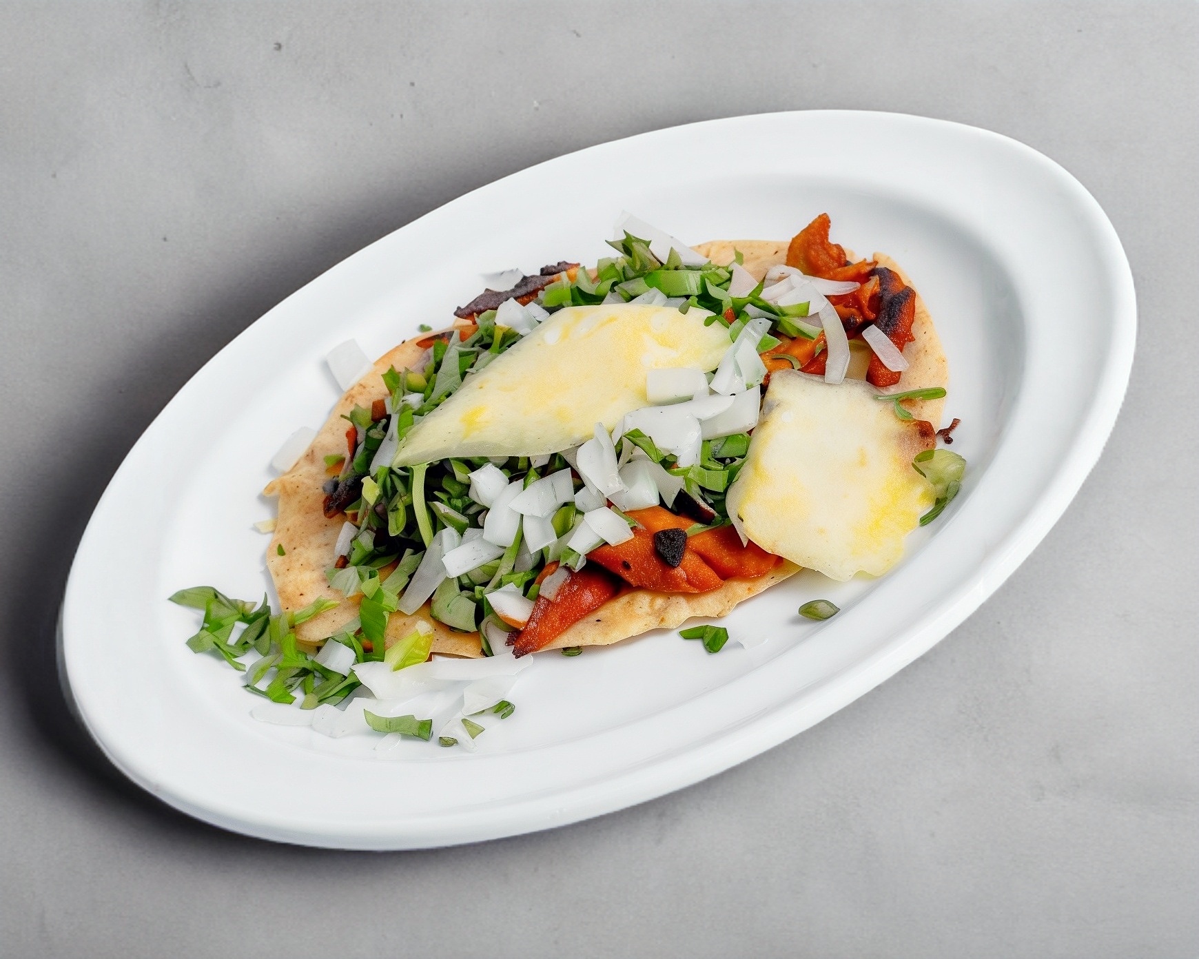PASTOR CON QUESO (3) TACOS 220grs