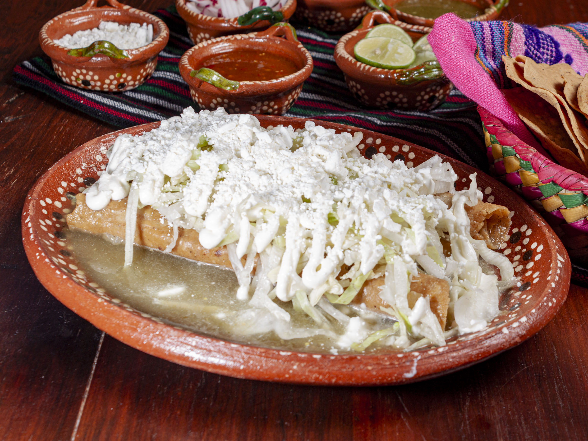 Flautas de pollo ahogadas