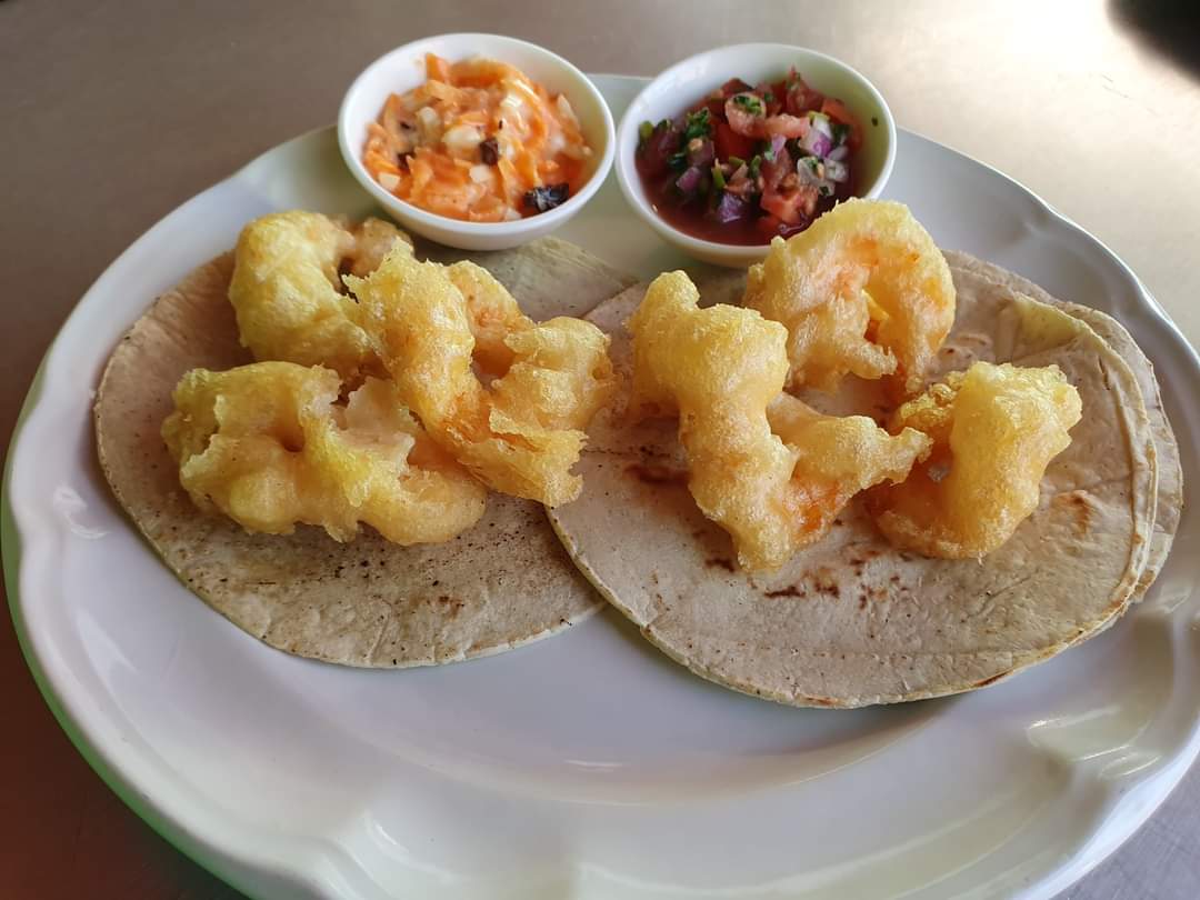 Taco camaron estilo La Paz
