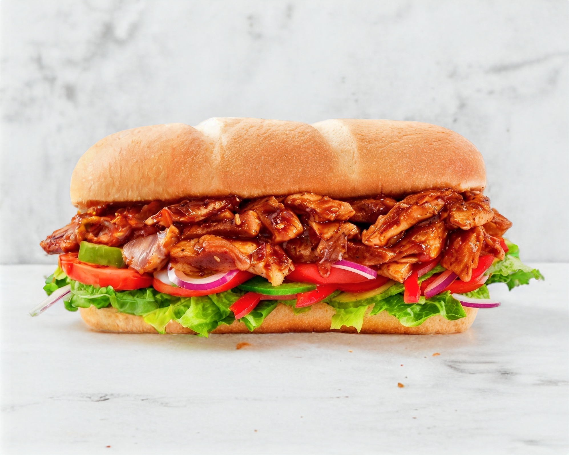 Baguette de Pollo a la BBQ 23cm