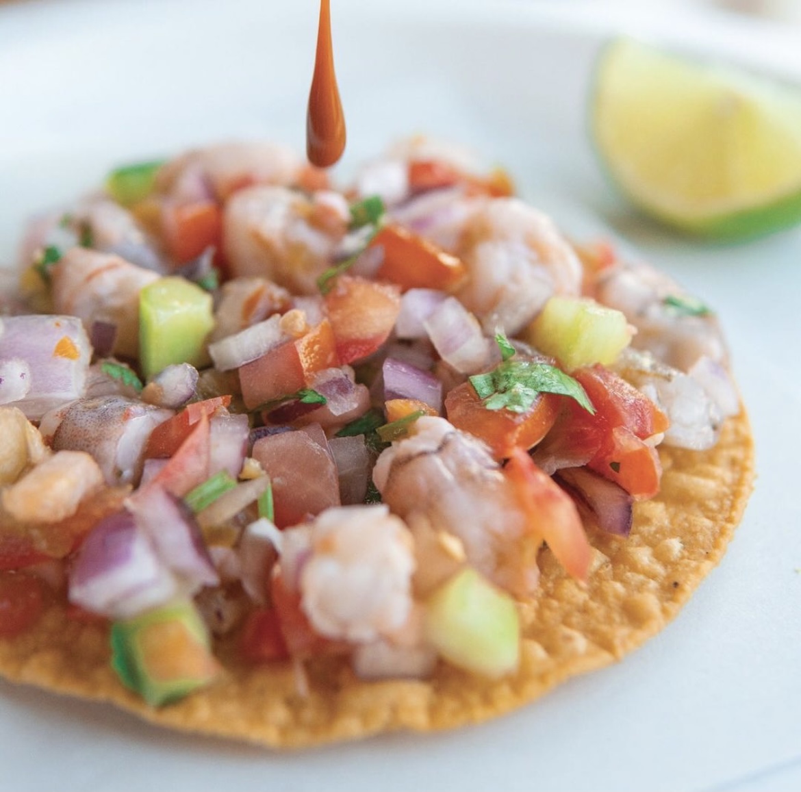 Media Orden de Ceviche de Camarón
