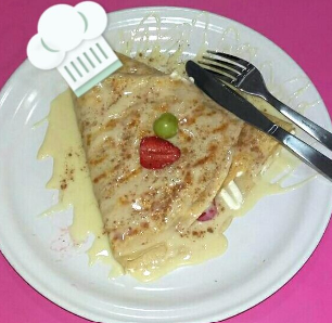 Crepa de Fresas Naturales, Lechera y Philadelphia