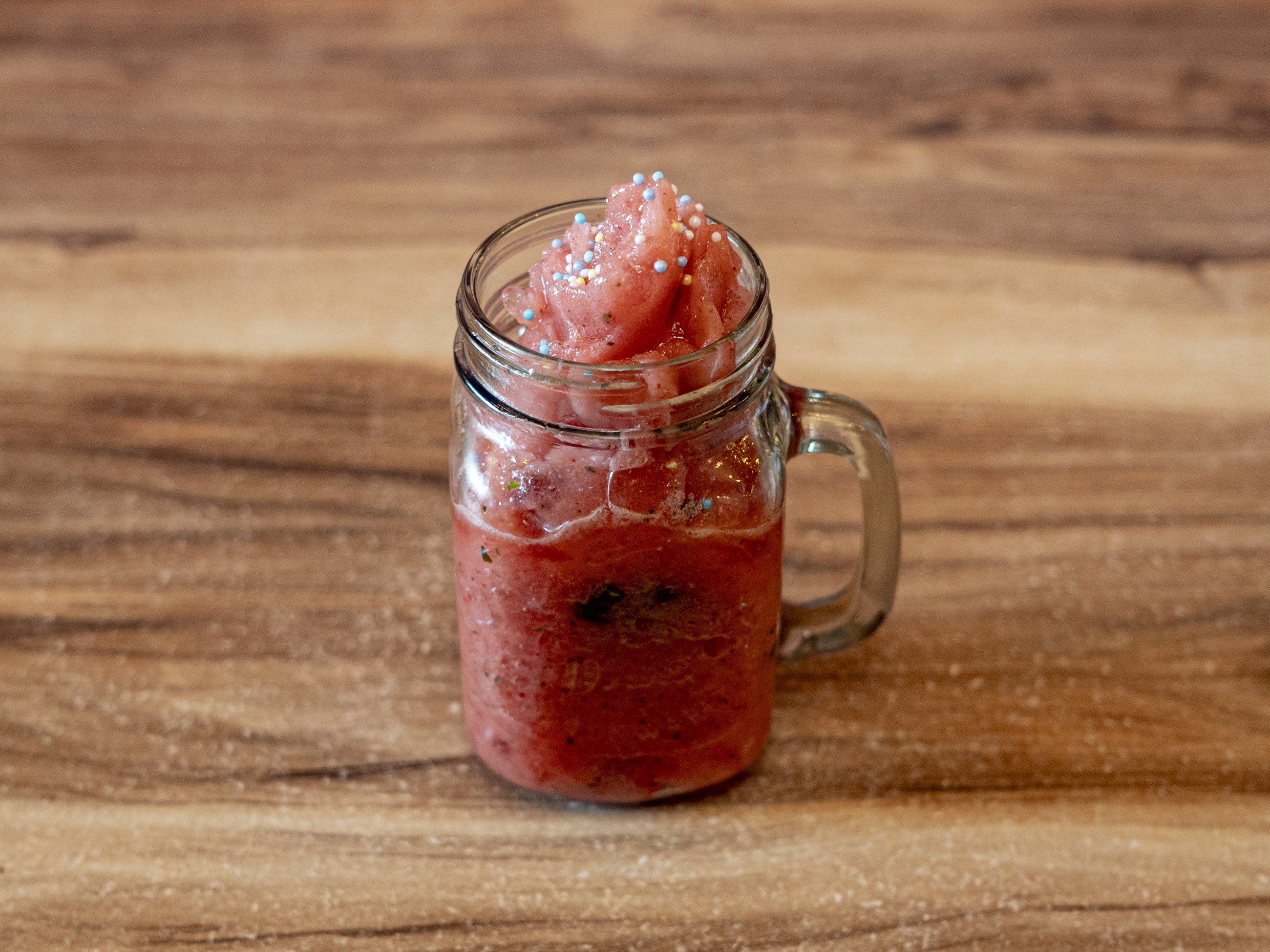 Smoothies fresa-menta (base de agua)
