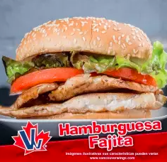Hamburguesa Fajita Combo Papas A La Francesa
