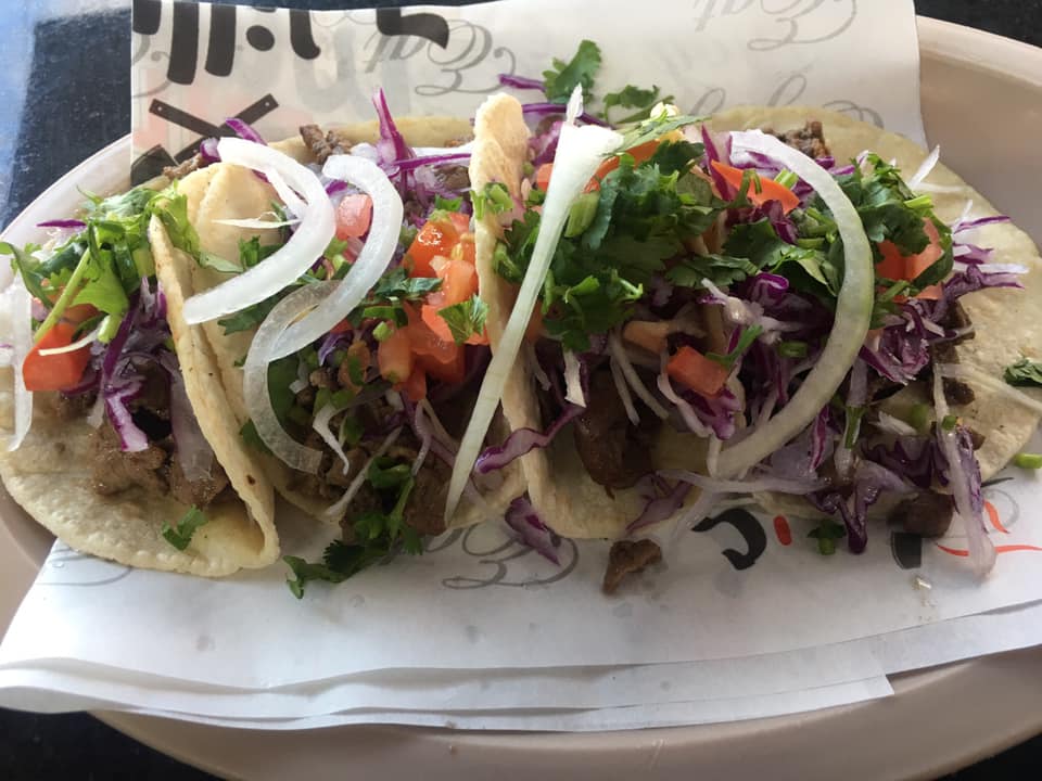 Tacos de bistec de sirloin