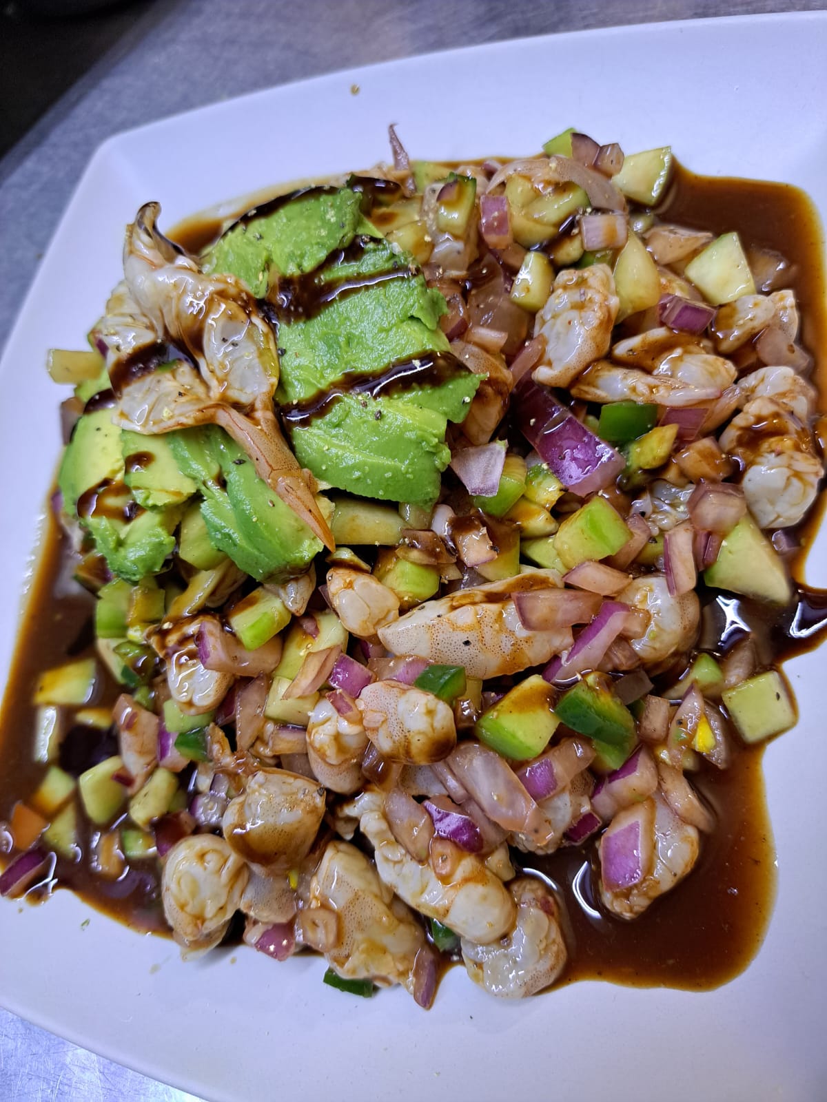 Tostada de Camarón Curtido