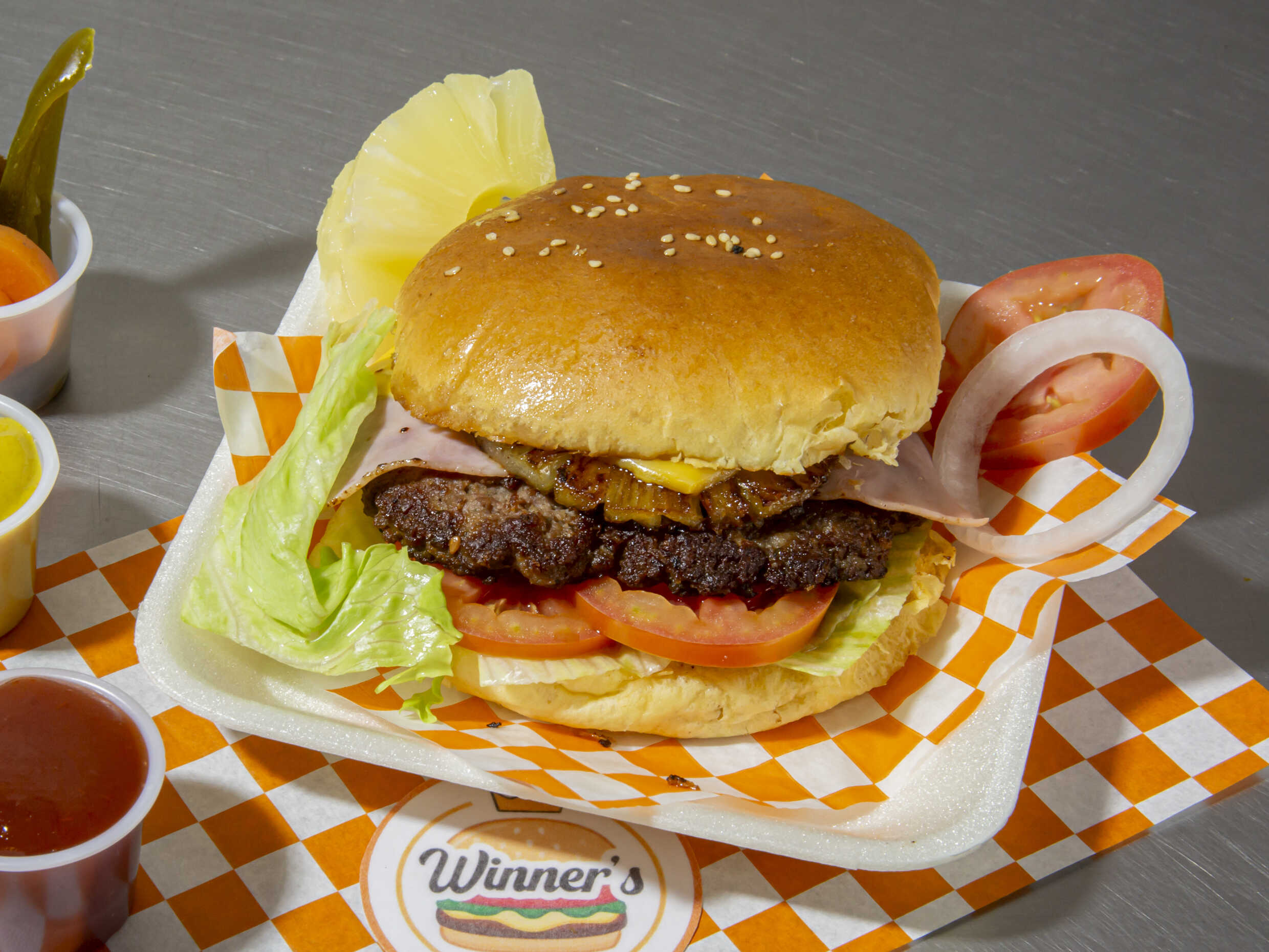 Hamburguesa Hawaiana