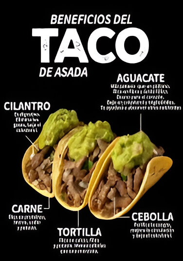 3 Tacos de Asada