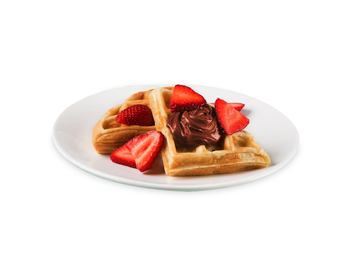 Wafles de Nutella y Fruta