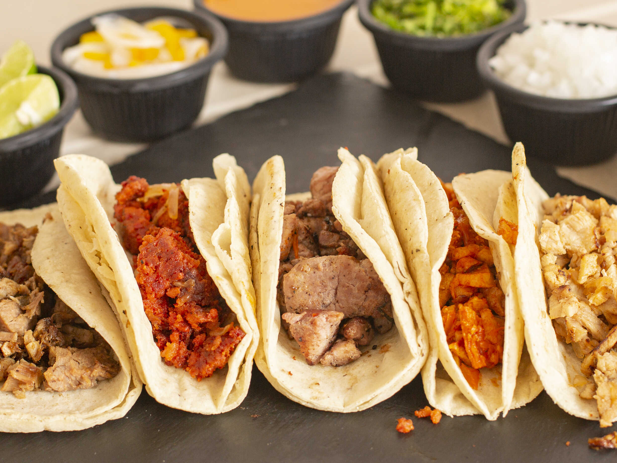 taco de bistec de cerdo adobado