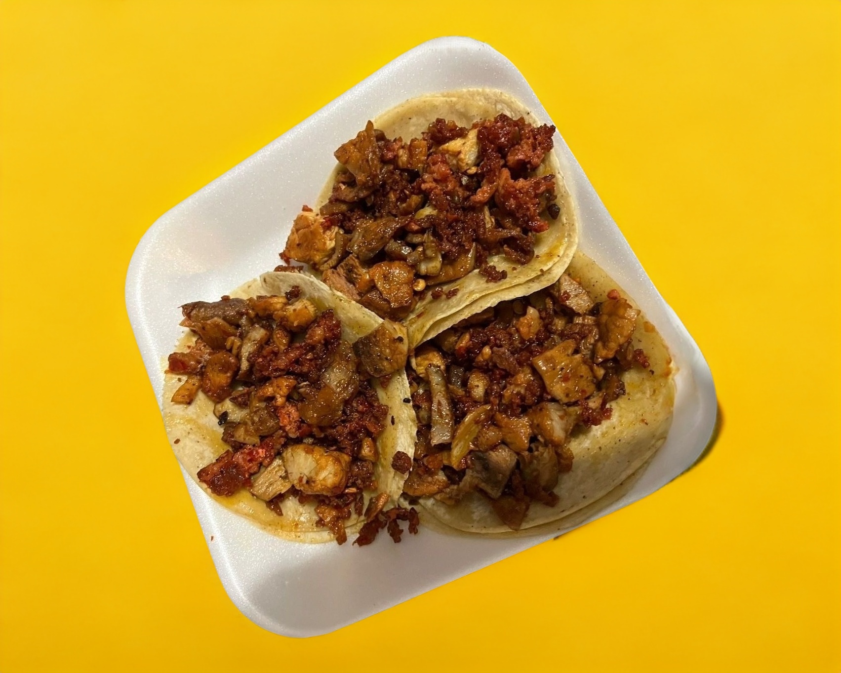 Taco Campechano(pastor y longaniza)