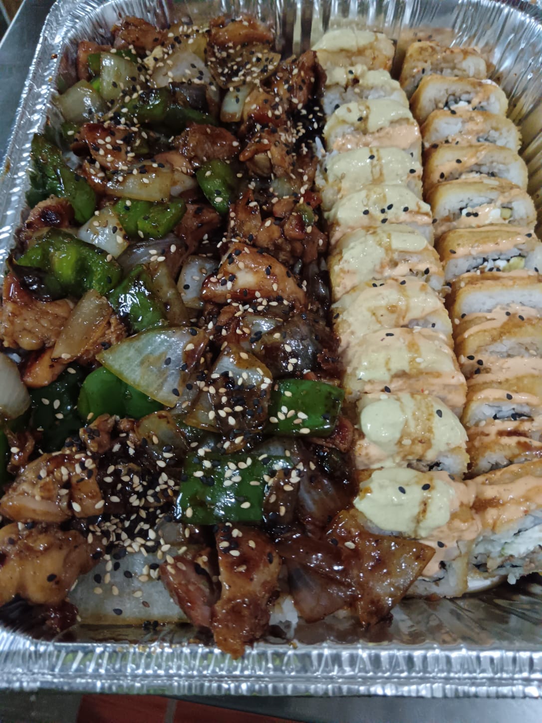 Charola Mixta 2 Cielo Mar y Tierra + Teriyaki