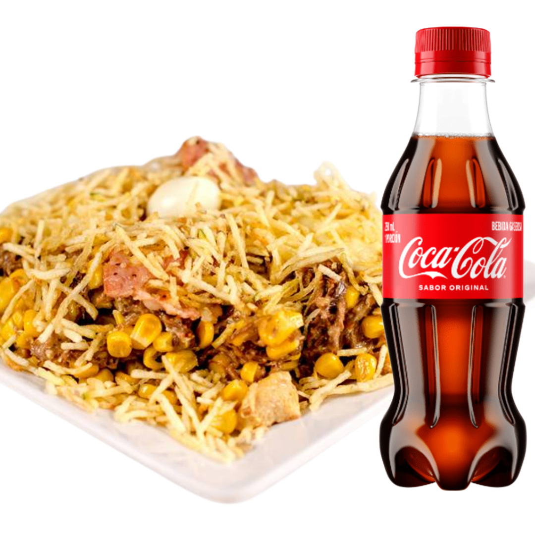 CHORIMAZORCADA POLLO + PAPA FRANCESA + GASEOSA 250