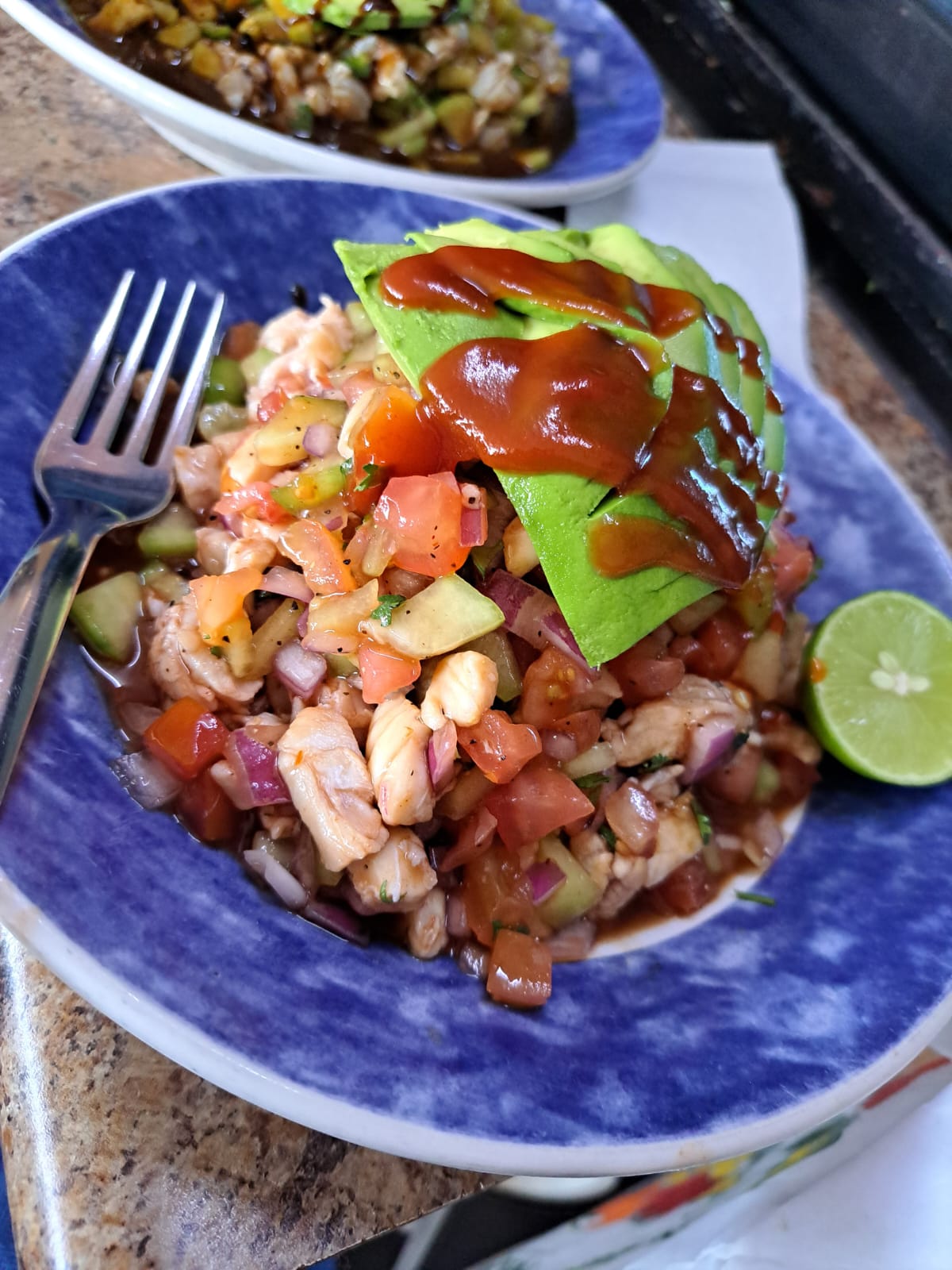 Tostada de Ceviche de Pescado