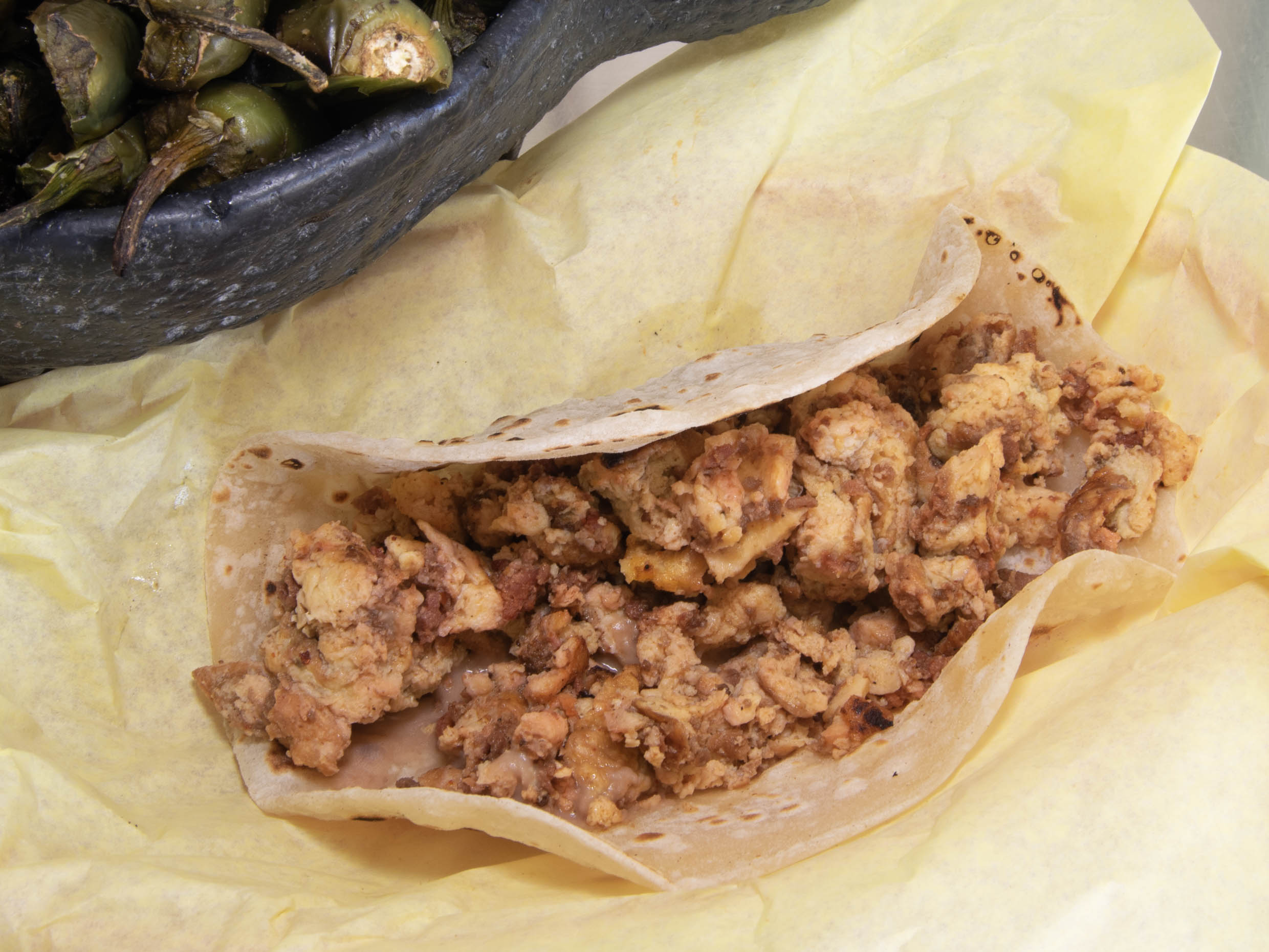 Burrito de Huevo con Chorizo