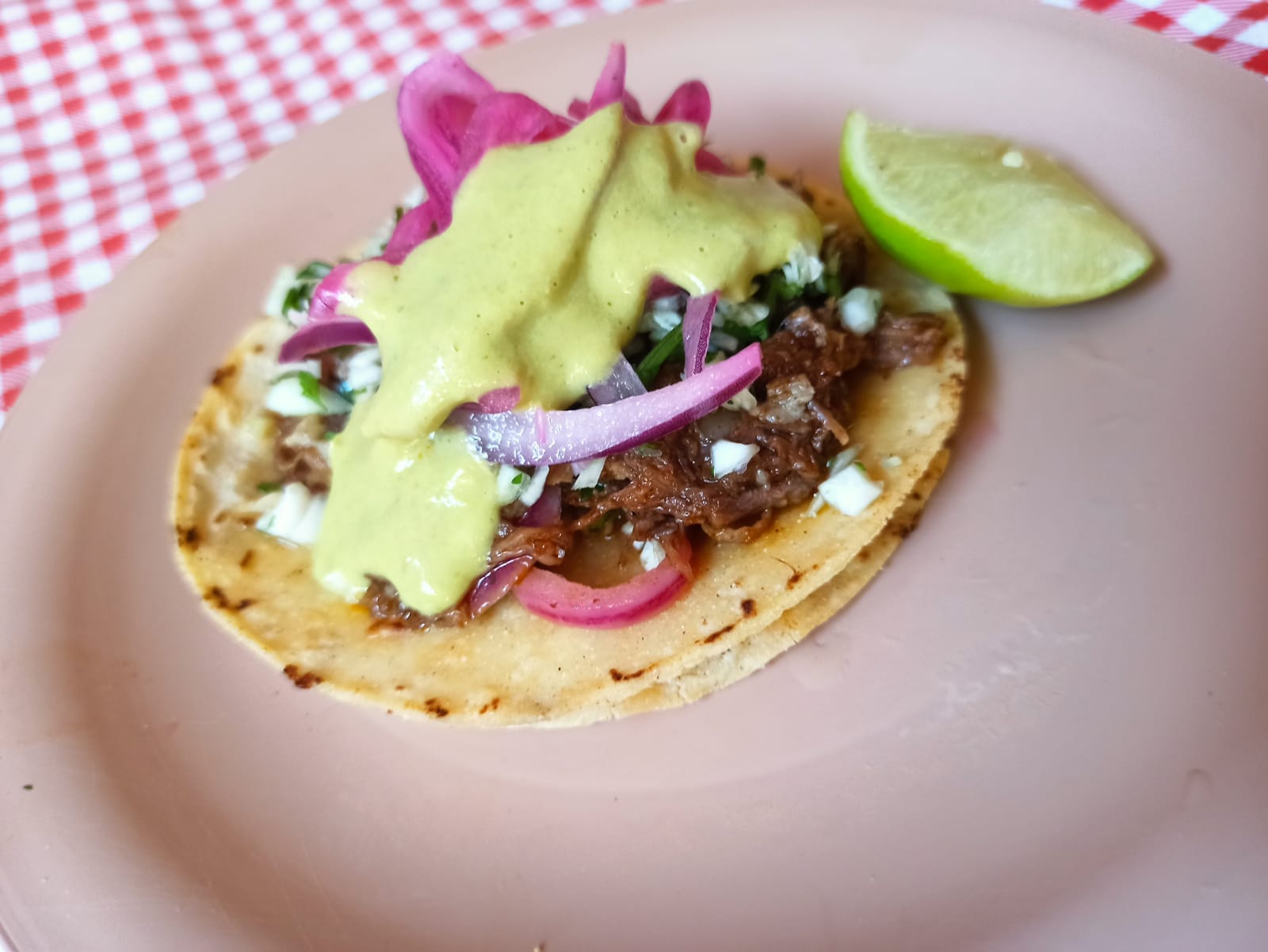 Taco de barbacoa