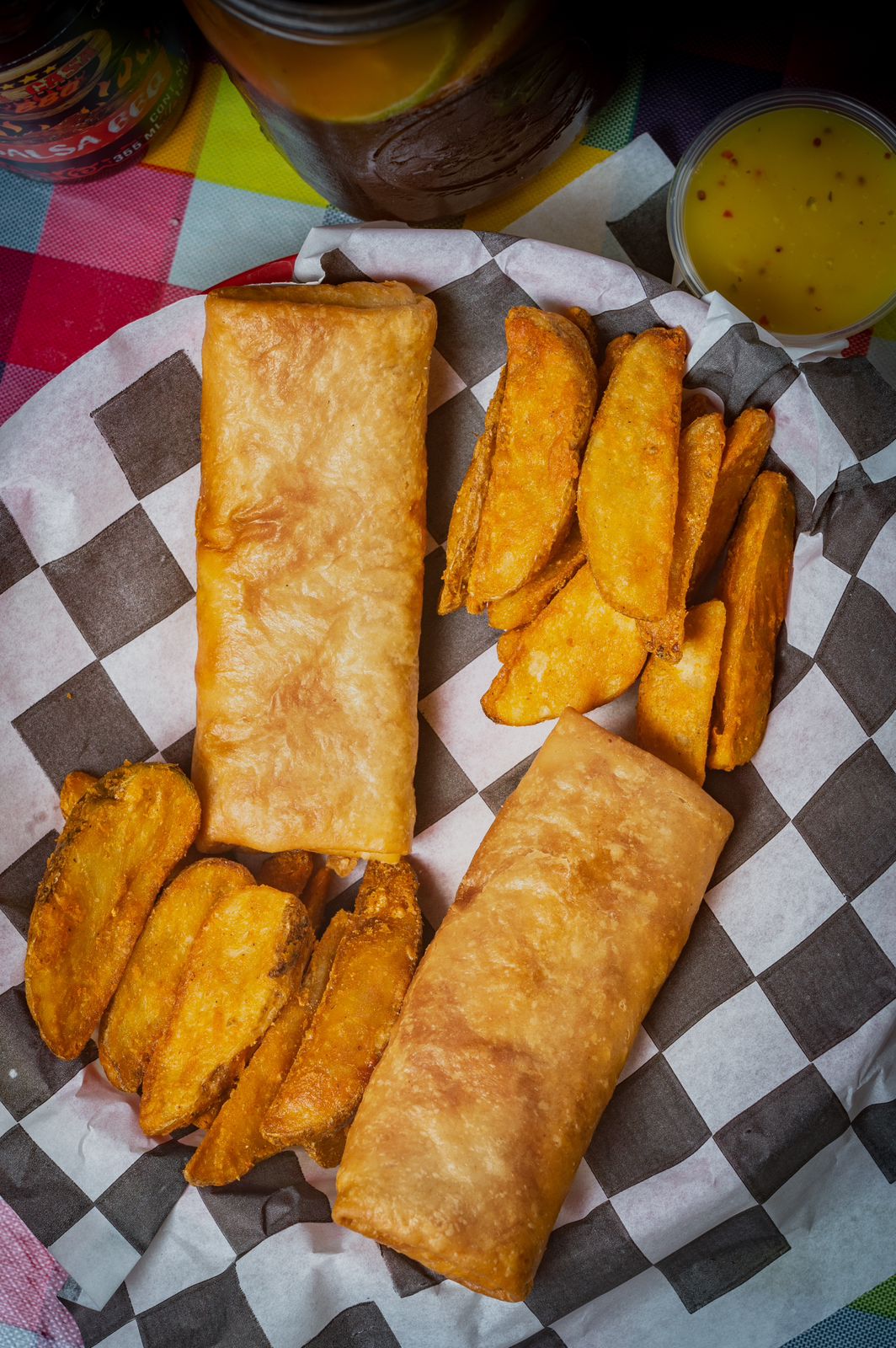 Combo - 2 Burritos con Papas + Té Helado y un Beso