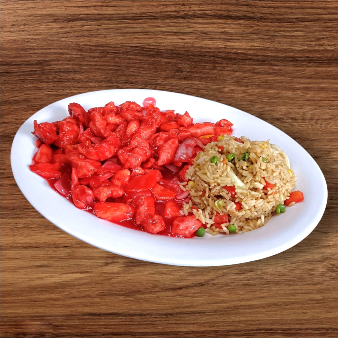 Pollo o Cerdo Agridulce