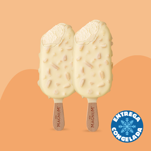 Magnum Almendras Chocolate Blanco (2 Pzas)