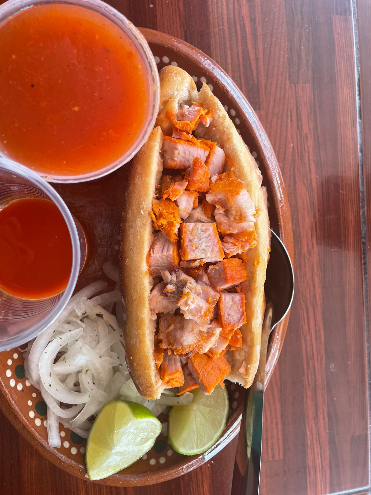 Torta de carnitas