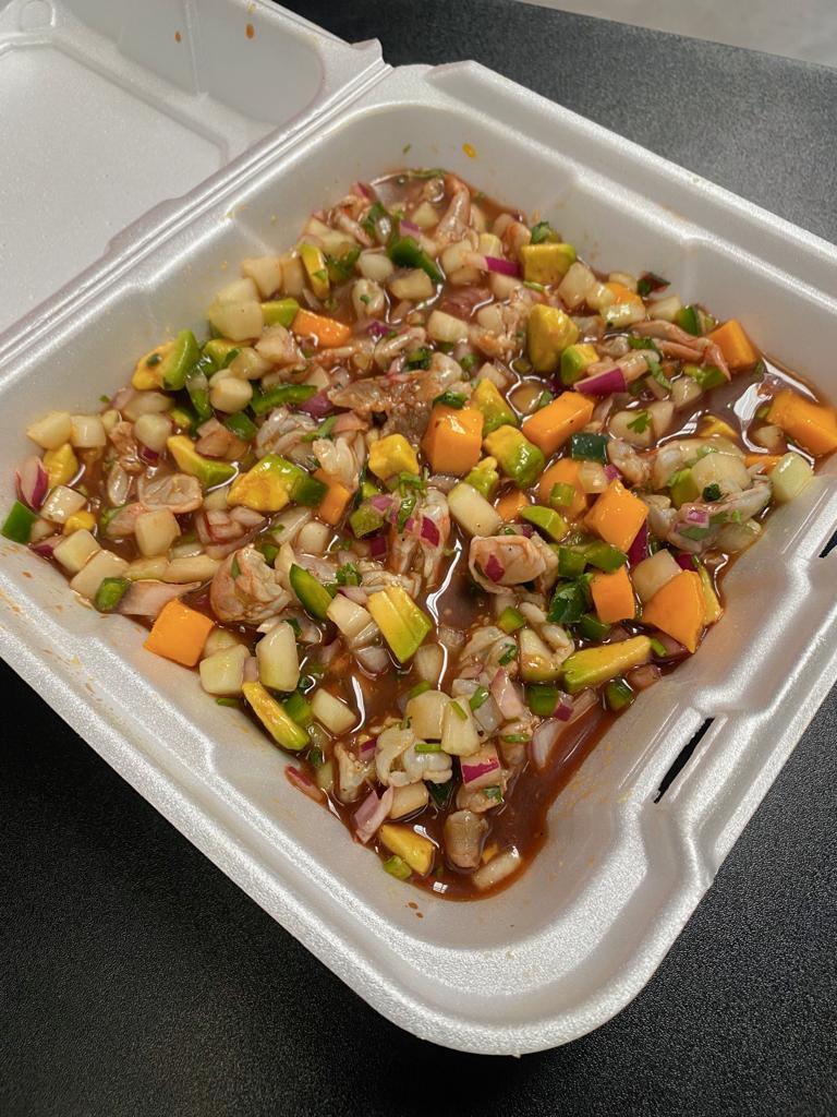 Ceviche de Camarón Negro con Mango