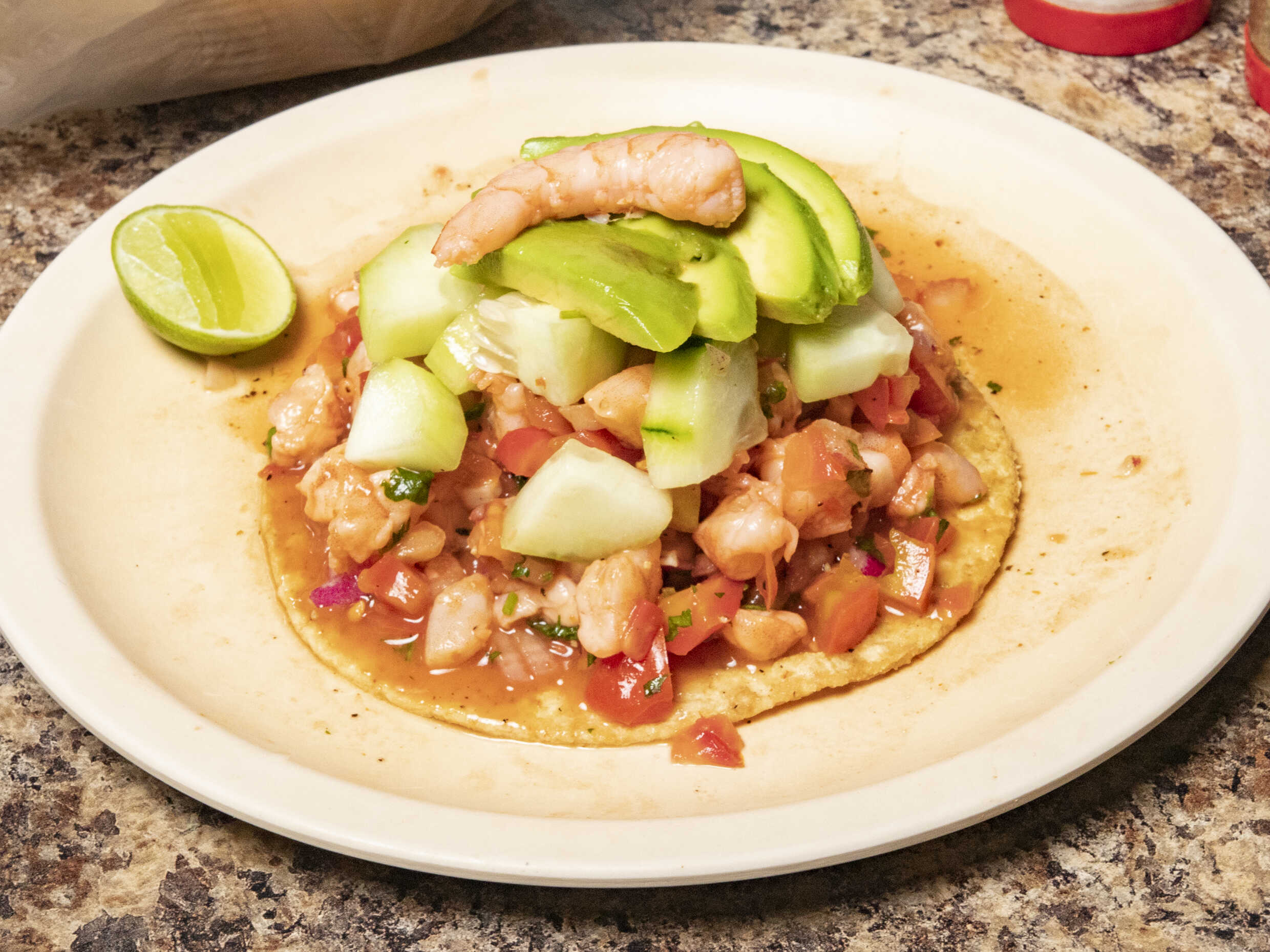 Tostada de Camarón
