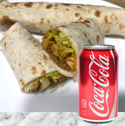 Burrito Papas Mex + Burrito Winnie + Coca Cola
