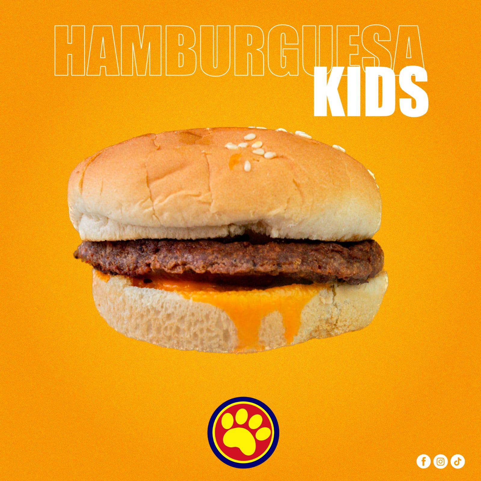 Hamburguesa Kid´s con papas a la francesa