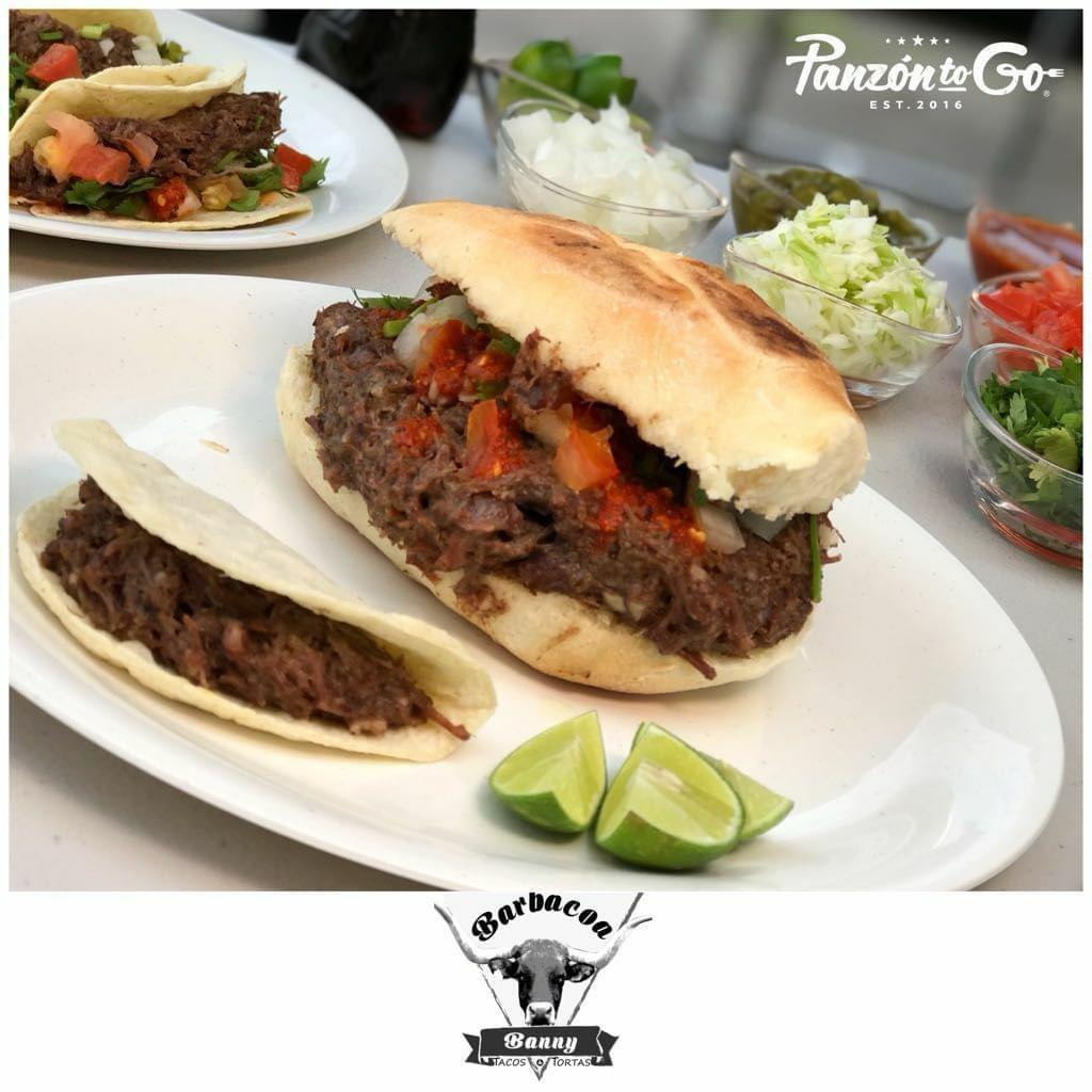 Lonche de Barbacoa con Taco Extra