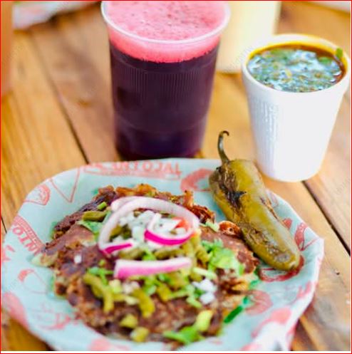 Taco de Asada Planchado Con Queso