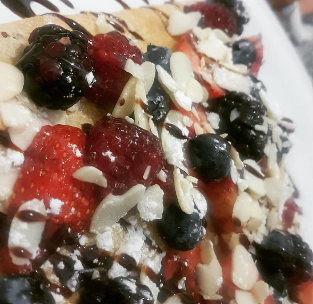 Crepa Fresa, philadelphia, nutella, kit kat y crun