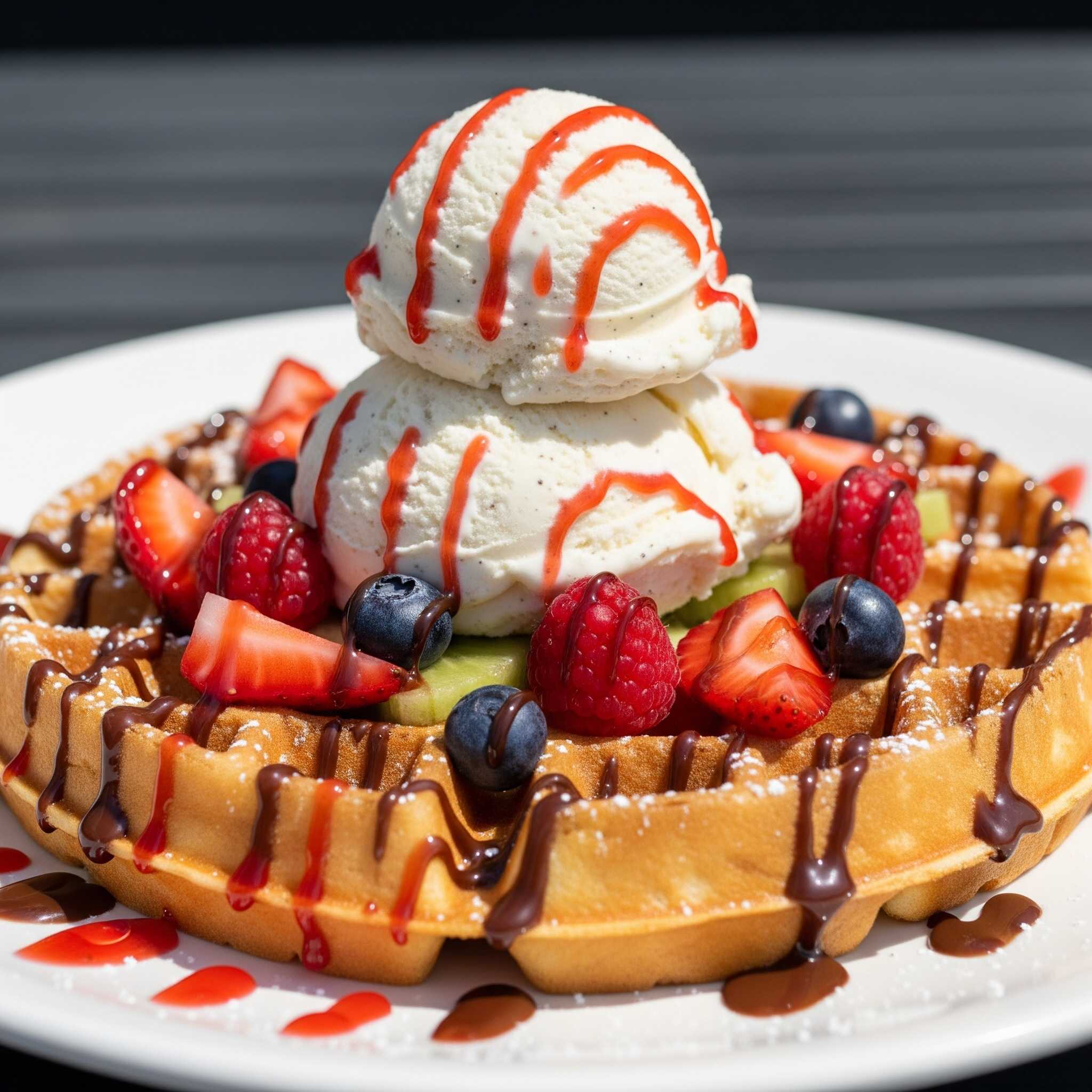 Waffle de Oreo