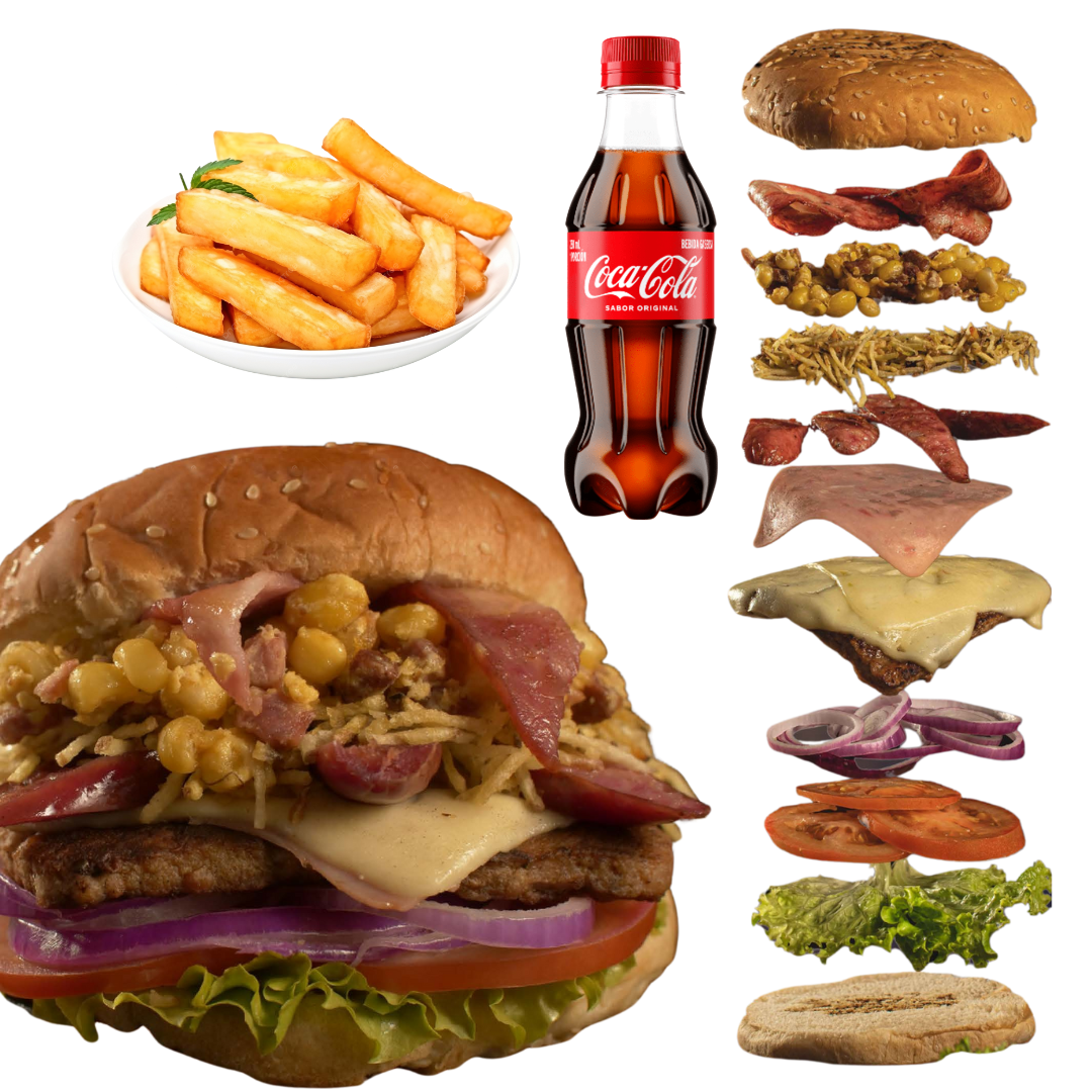HAMBURGUESA ESPECIAL + PAPA FRANCESA + GASEOSA 250
