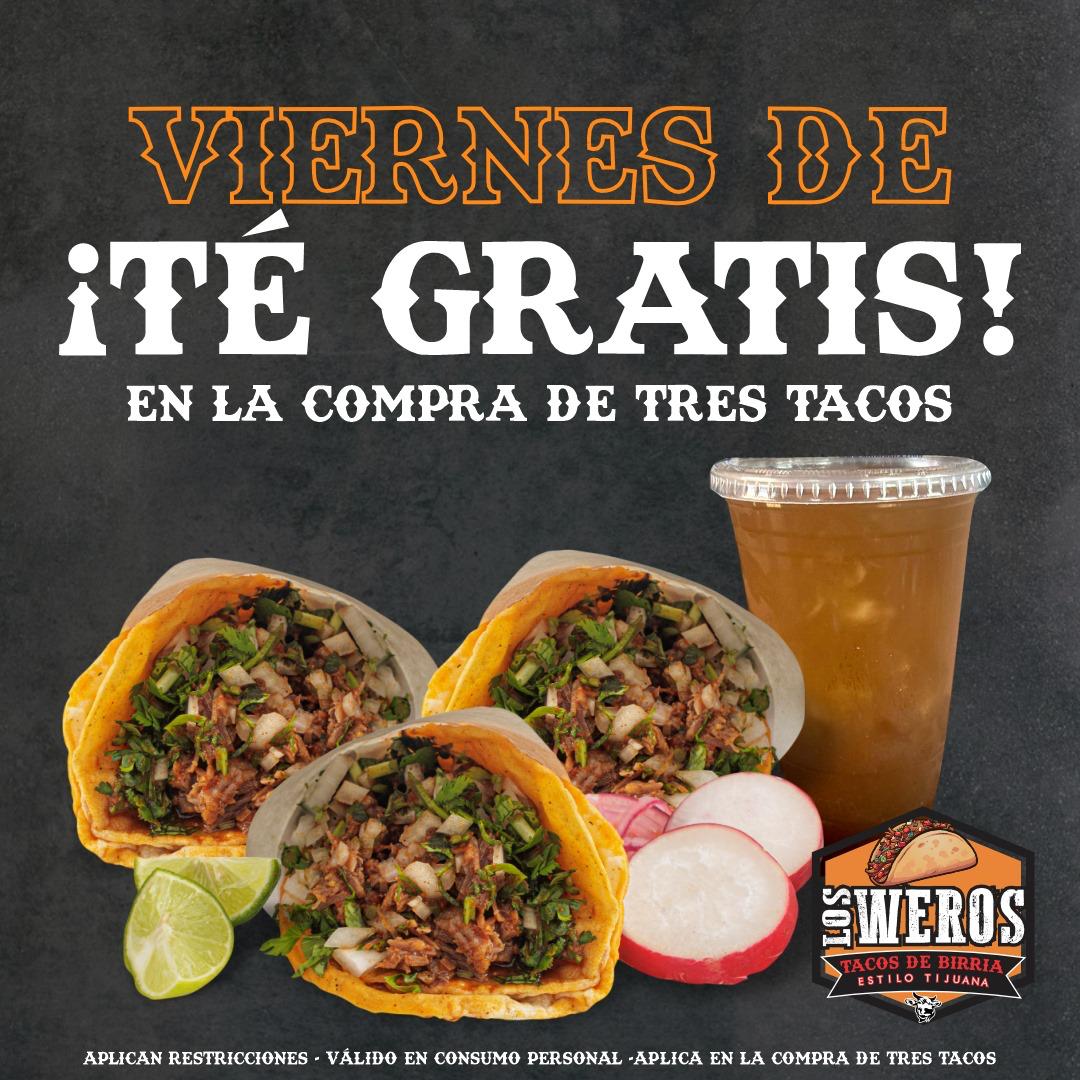 Combo 3 Tacos y Té