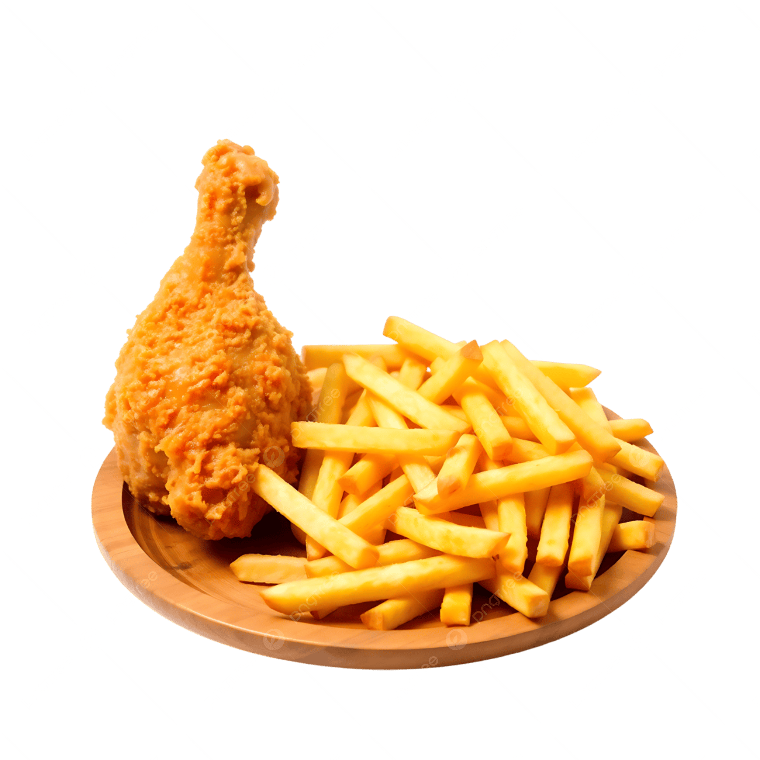 Pierna de Pollo + 100 Gr de Papas Francesas