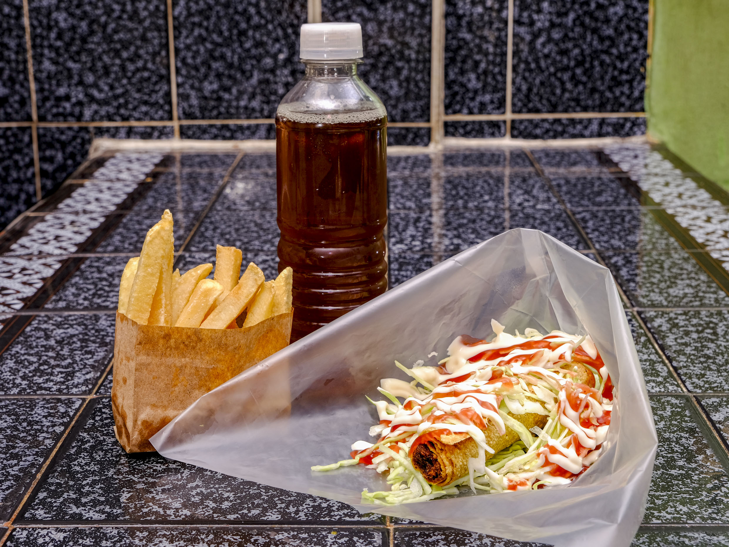Taco, Fríes y Ice Tea