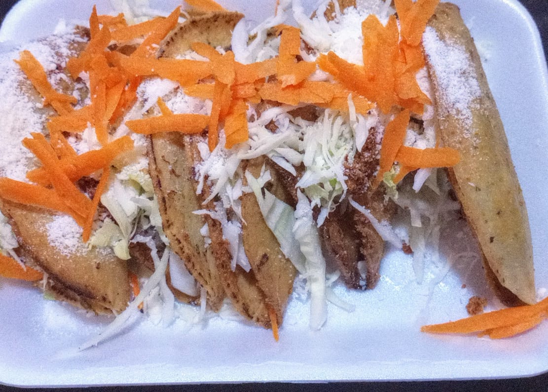 Taquitos Dorados de Carne con Papa