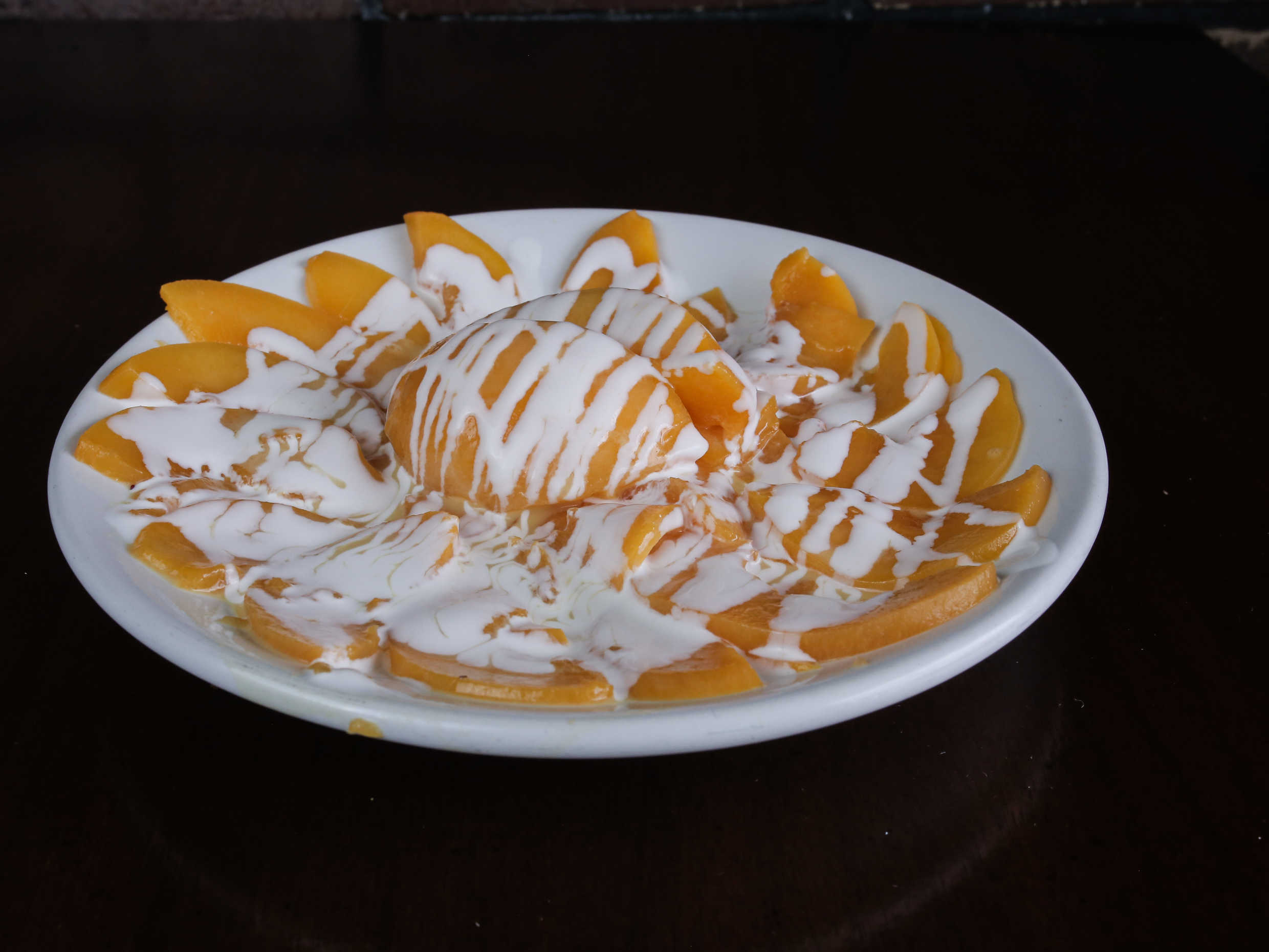 Duraznos con Crema