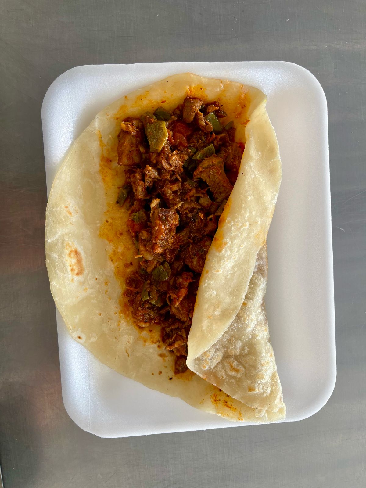 Taco de Nopales con Carne de Res