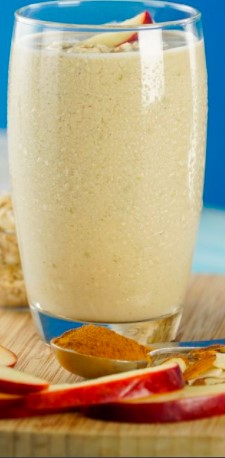 Licuado de manzana y avena.