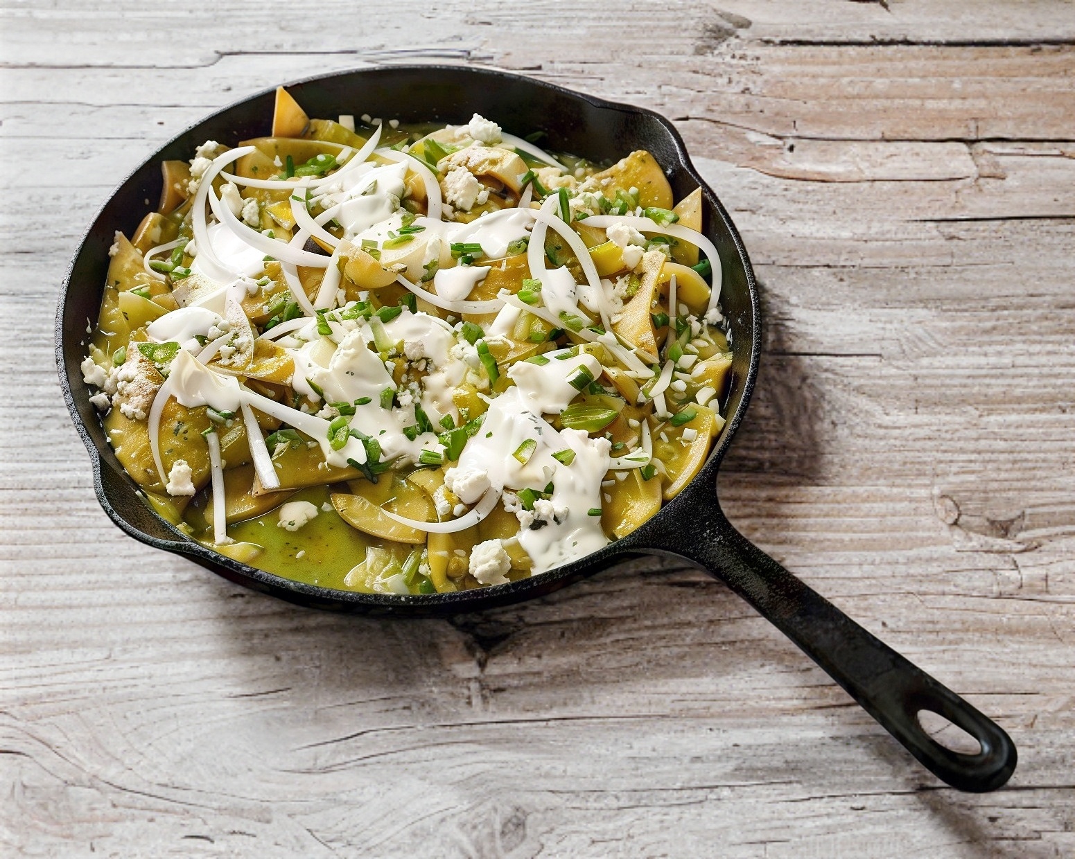 Chilaquiles con Arrachera