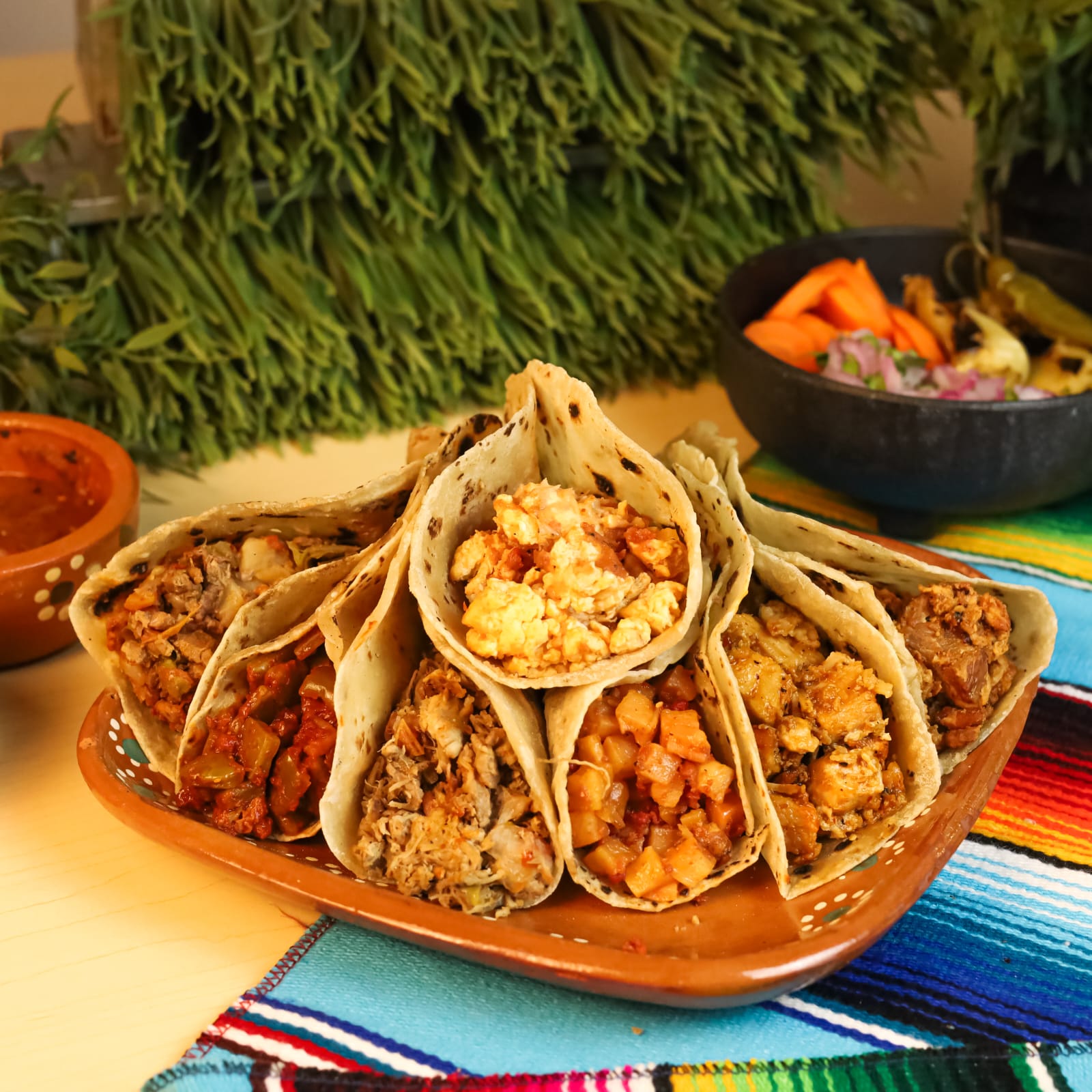 Taco de Huevo con Tocino