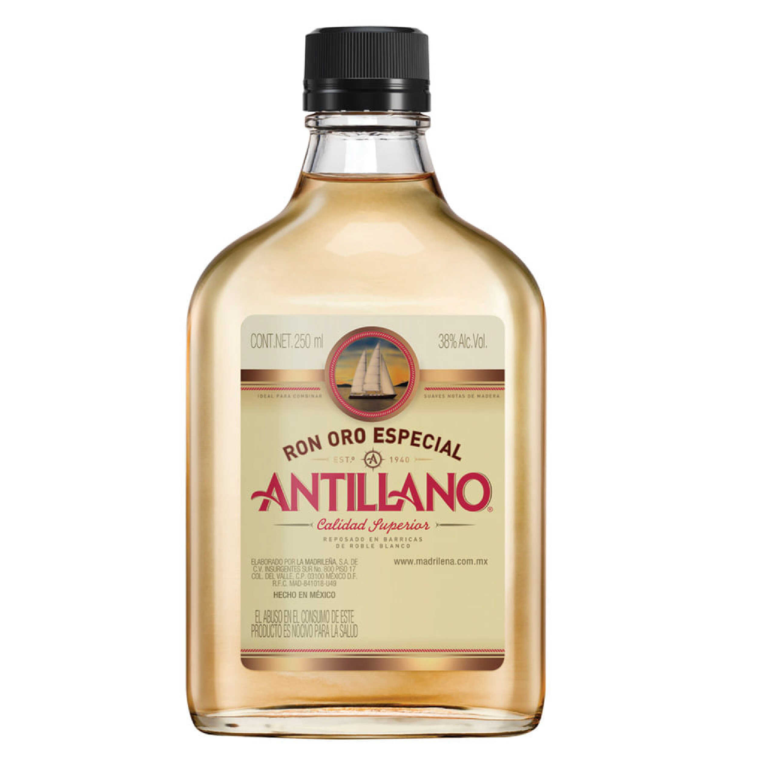 RON ANTILLANO ORO 250 ML