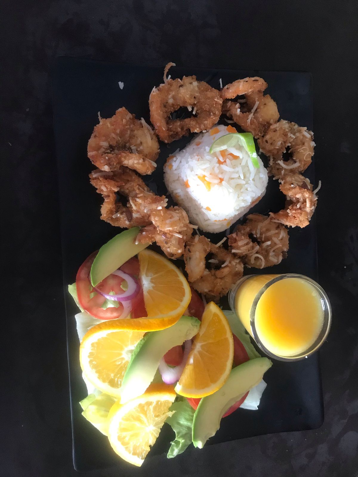 Camarones Empanizados al Coco