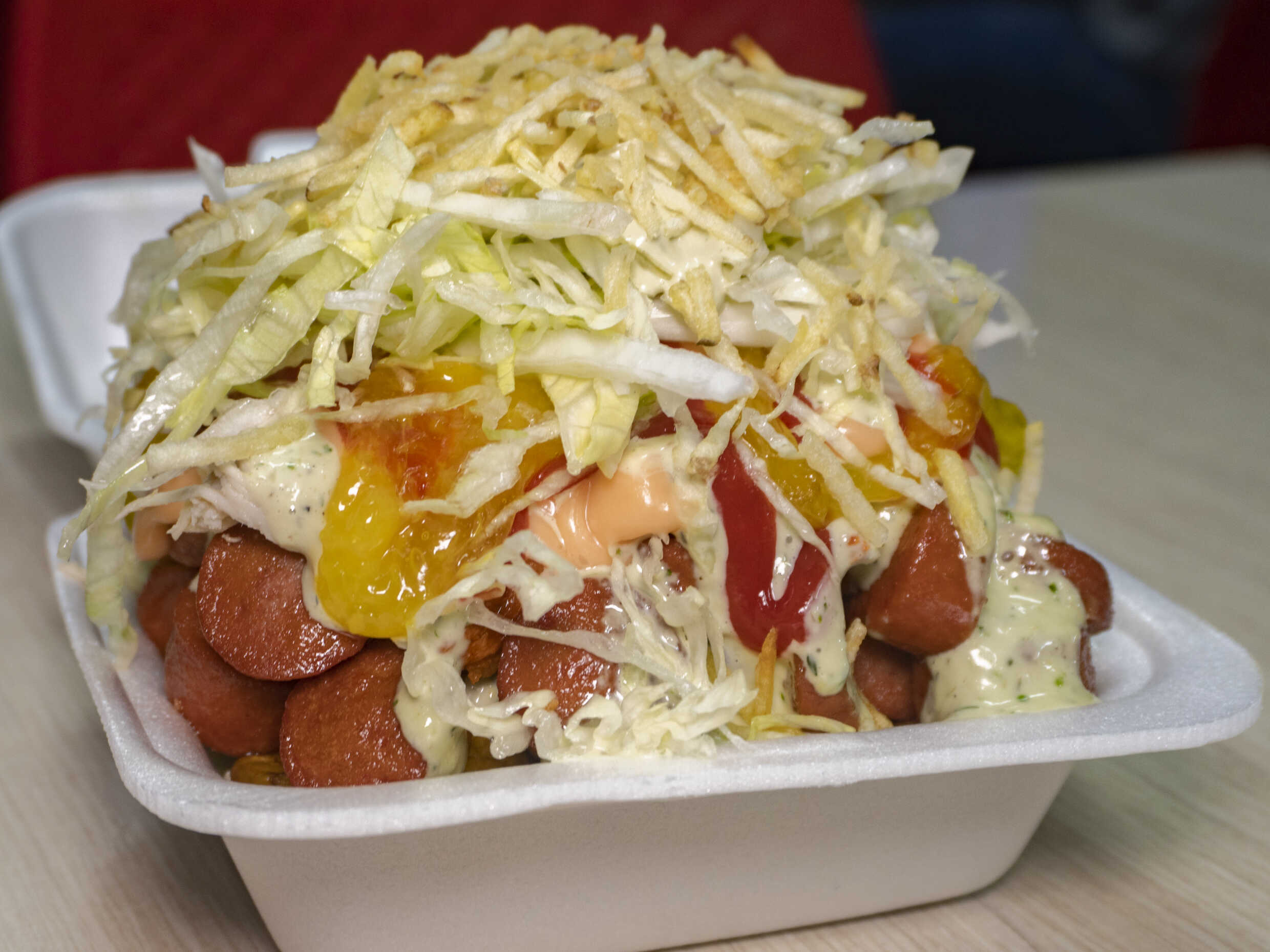 Salchipapa Con Tocineta