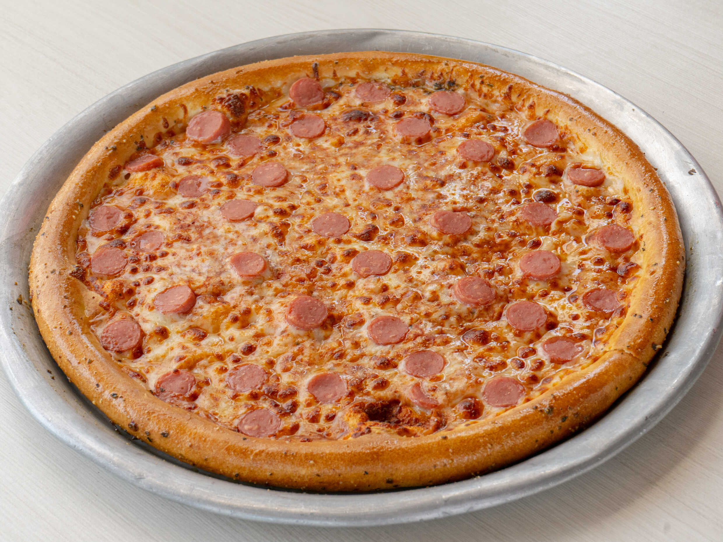 Pizza de salchicha
