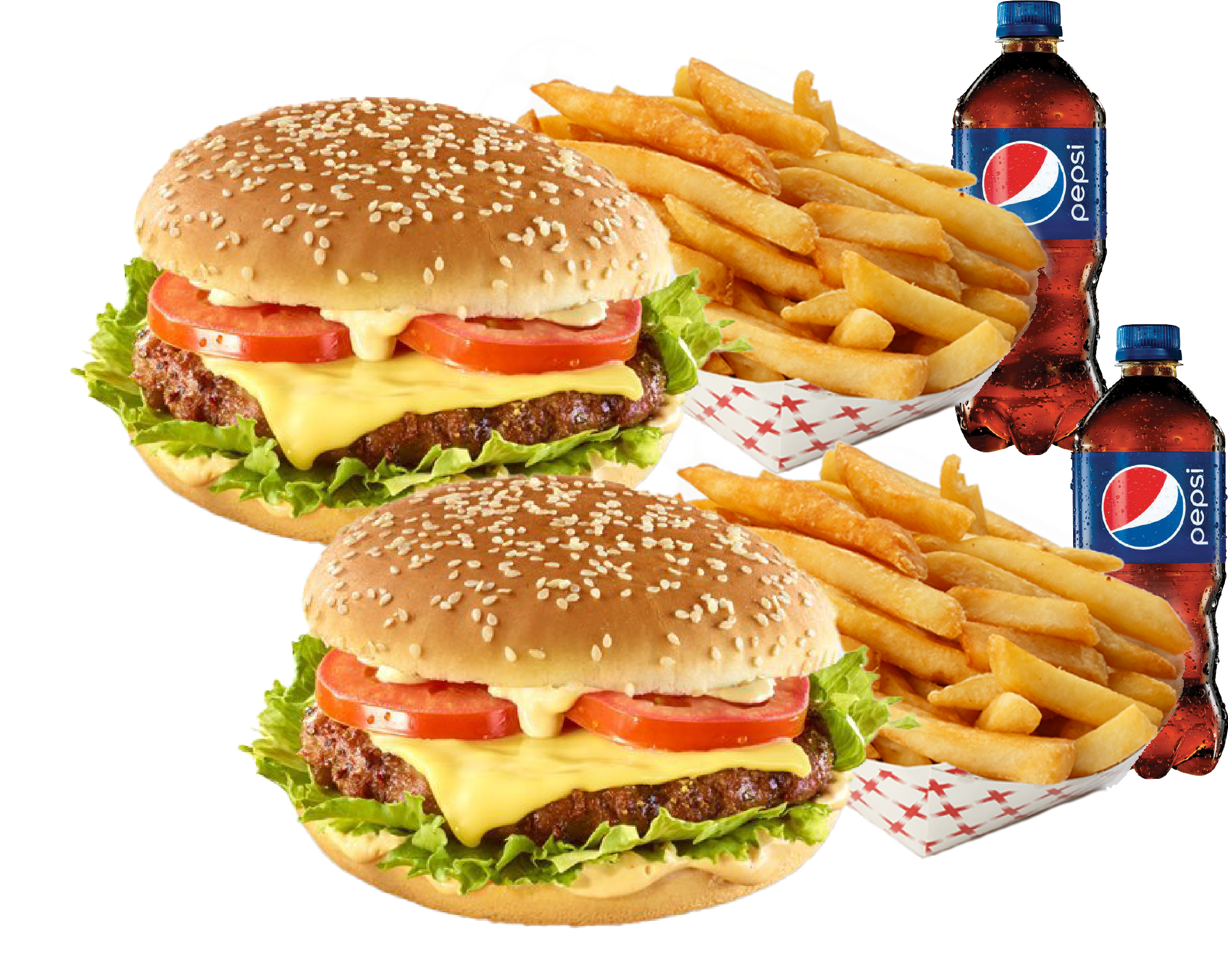 Promo 2x Hungry Cheese Burgers Comb