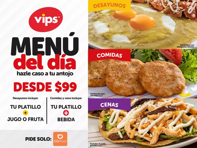 Realiza un pedido a Vips (Morelia La Huerta) | DiDi Food